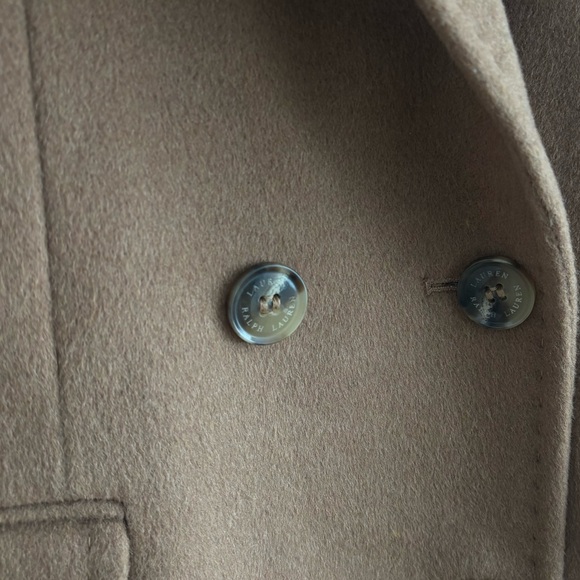 Lauren Ralph Lauren Classic Wool Blend Coat Camel Size 2P - Picture 6 of 6